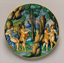 Plate with Apollo and Marsyas, c. 1525/1530.