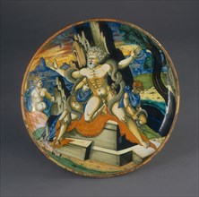 Shallow bowl on low foot with the death of Laocoön and his two sons, 1539.