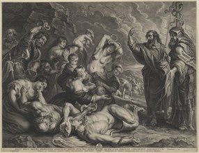 Moses and the Brazen Serpent, 1580-1633.