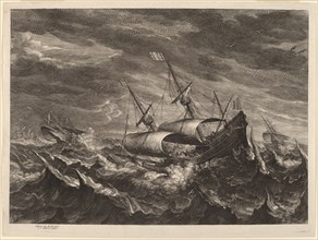 Sailing Boats in a Tempest, c. 1638.