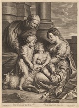 The Virgin and Child with Saint Anne and Saint John.