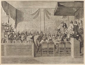 Charles II with His Council, published 1660.
