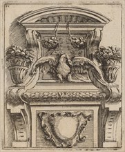 Architectural Motif with a Bird, c. 1690.