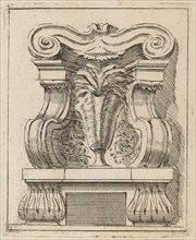 Architectural Motif with a Vase, c. 1690.