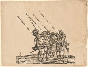 Five Tilters on Foot, 1516/1518 (published 1522, printed 1777 or 1796).