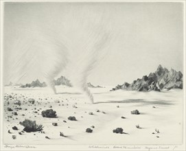 Whirlwinds, Dead Mountains, Mojave Desert, California, c. 1921.
