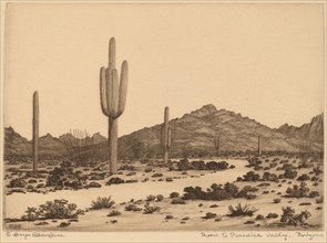Road to Paradise Valley, Arizona, c. 1926.