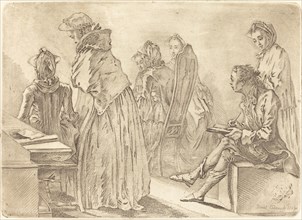 Party with Six Ladies and the Artist, 1758.