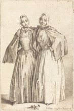 Two Standing Ladies (Demoiselles Quantin), 1758.