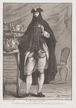 Le Masque au caffé (The Masked Man Taking Coffee), 1775.