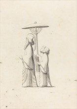 Sculpture at Persepolis, from Le Bruyn's Travels, published 1829.