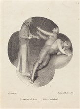 Creation of Eve, from Wells Cathedral, published 1829.