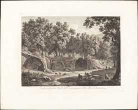 Ruderi essistenti a Tivoli del Piano inferiore della villa di Cassio, 1798.