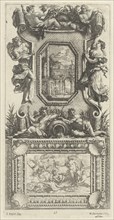 Ornamental Panel Surmounted by a Naiad and a River God, 1647.