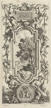 Ornamental Panel Surmounted by a Maritime Scene and a Shell, 1647.