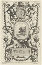 Ornamental Panel Surmounted by a Medallion with a Sacrifice, 1647.