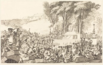 La Fontaine de la Regeneration sur les debris de la Bastille, le 10 avril 1793, probably 1794.