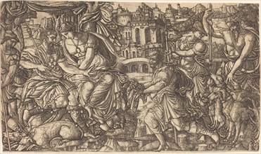 A King and Diana Receiving Huntsmen, probably c. 1547/1555.