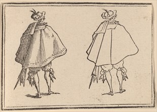 Gentleman in Large Mantle, Seen from Behind, 1621.