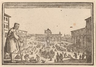 Piazza SS. Annunziata, Florence, 1621.