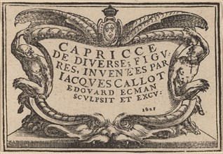 Title Page for "The Capricci", 1621.