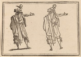 Man Seen from Behind with His Right Arm Extended, 1621.