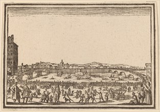 Fireworks on the Arno, Florence, 1621.