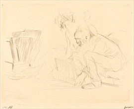 The Model's Rest (second plate), 1909.