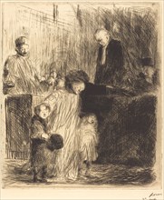 Coming Out of the Hearing (first plate), 1909.
