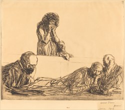 Unwed Mother (first plate), 1909.