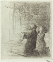 Lourdes, Imploring before the Grotto (fourth plate), 1912/1913.