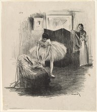 Dancer Tying Her Slipper, c. 1891.