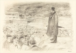 Scene of a Strike (third plate), c. 1897.