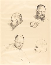 Four Sketches of Ambroise Vollard, c. 1910.