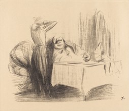 Scene in a Private Room (horizontal plate), c. 1905.