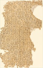 Sheet with Flower and Diamond Pattern.