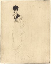 Sketch of a Young Lady in Violet (Esquisse de jeune femme a la violette).