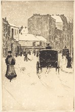 Boulevard Clichy in the Snow (Le boulevard Clichy par un temps de neige), 1876.