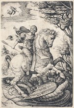 Saint George on Horseback Slaying the Dragon.