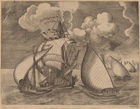 A Fleet of Galleys Escorted by a Caravel, 1565.