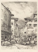 Rue des Gras à Clermont, 1830.