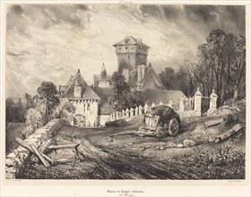 Château de Pesteil à Polminhac, 1832.