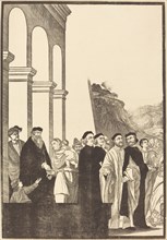 Presentation of the Virgin in the Temple [left plate], 1742.