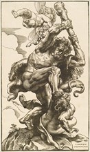 Hercules Fighting the Fury and the Discord.