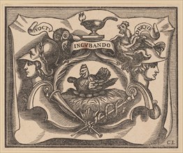 Vignette for the Title Page of C. Peregrino, Principes Hollandiae et Zelandiae, 1632.