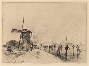 View of the Village of Maaslins (Vue de la ville de Maaslins (Hollande)), 1862.