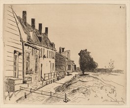 The Houses on the Canal Bank (Les Maisons au bord du canal), 1862.