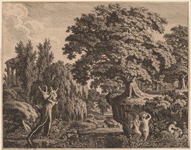 Arcadian Landscape with a Satyr Family, 1759-1835.