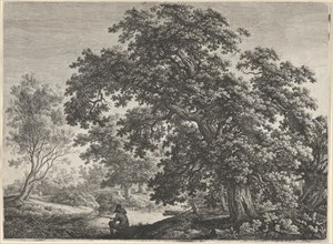 Giant Oak with a Seated Fisherman.
