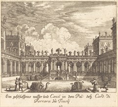 Palace and Canal, Cardinal di Ferrara, Tivoli, 1681.